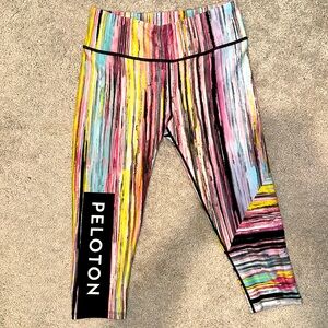 WITH Peloton Capri Multicolor Leggings
